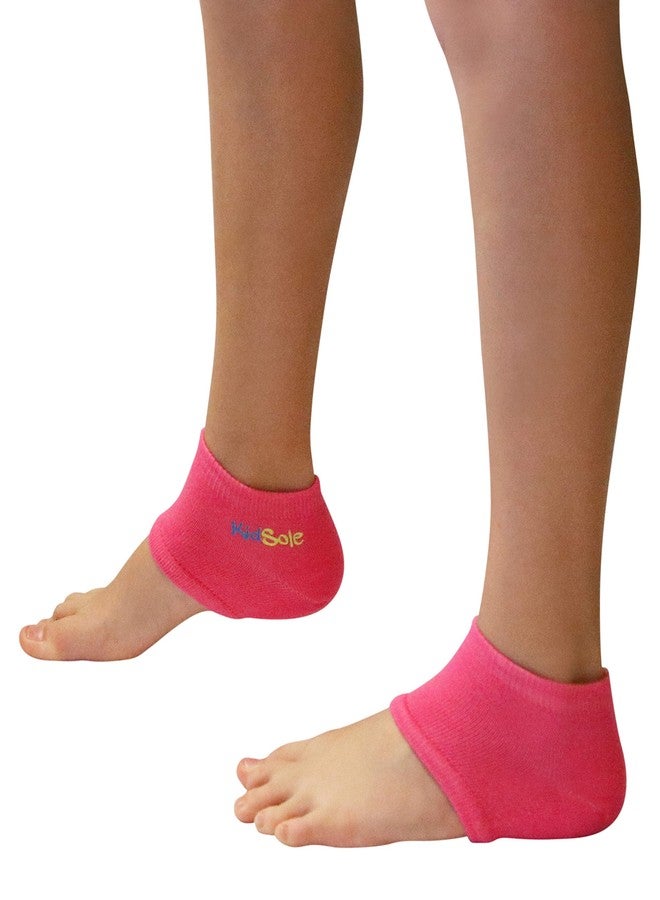 KidSole Gel Heel Strap for Kids with Heel Sensitivity from Severs Disease, Plantar Fasciitis. (Black) (Kids Size 1-6, Pink) - Image 3